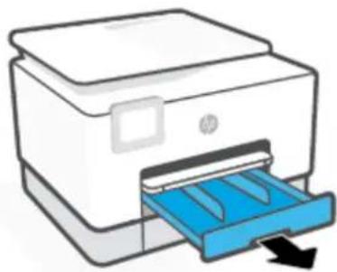 HP OfficeJet Pro 9020 - Sådan ilægges almindeligt papir i bakke 2 - 2
