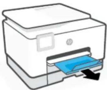 HP OfficeJet Pro 9020 - Sådan ilægges en konvolut i bakke 2 - 6