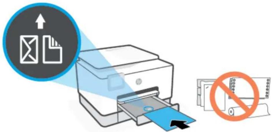 HP OfficeJet Pro 9020 - Sådan ilægges almindeligt papir i bakke 2 - 3