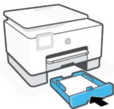 HP OfficeJet Pro 9020 - Sådan fjernes papirstop i bakke 1 - 3