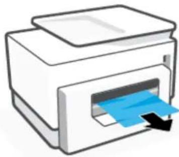 HP OfficeJet Pro 9020 - Sådan fjernes papirstop i bakke 1 - 5