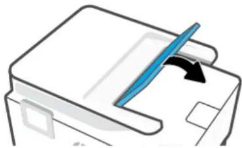 HP OfficeJet Pro 9020 - Sådan afhjælpes papirstop i dokumentføderen - 5