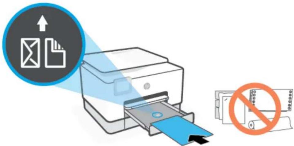 HP OfficeJet Pro 9020 - Sådan ilægges papir i legal-papir i bakke 2 - 4