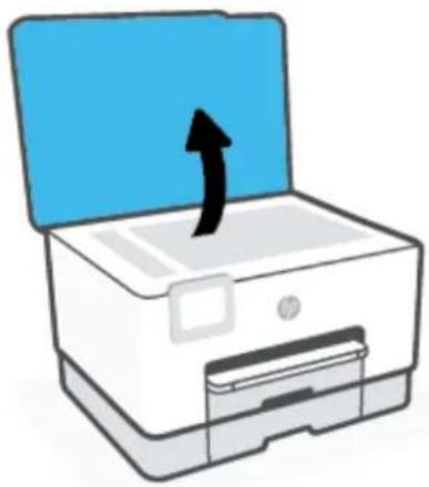 HP OfficeJet Pro 9020 - Sådan lægges en original på scannerglaspladen - 1
