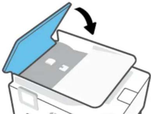 HP OfficeJet Pro 9020 - Sådan afhjælpes papirstop i dokumentføderen - 3