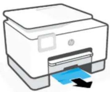 HP OfficeJet Pro 9020 - Sådan fjernes papirstop i bakke 1 - 2