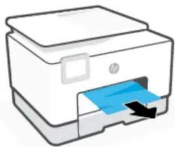 HP OfficeJet Pro 9020 - Sådan fjernes papirstop i bakke 1 - 8