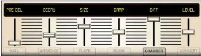 PRE DEL DECRY SIZE CRAMP DIFF LEVEL HALL AMBIENCE PLATE ROOM CHAMBER CONCERT
