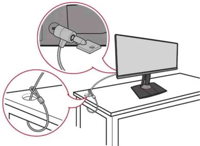 VIEWSONIC VP3481 - Brug af sikkerhedshullet - 1
