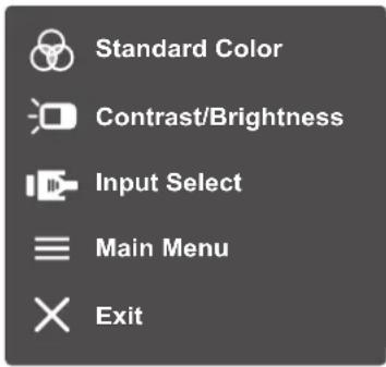VIEWSONIC VP3481 - Quick Menu (Hurtigmenu) - 1