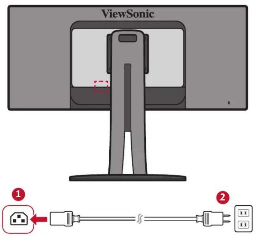 VIEWSONIC VP3481 - Strømtislutning - 1