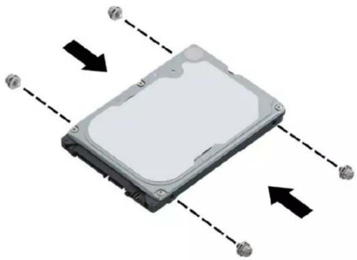 HP EliteDesk 800 G5 - Sådan afmonteres en intern 2,5" harddisk - 4
