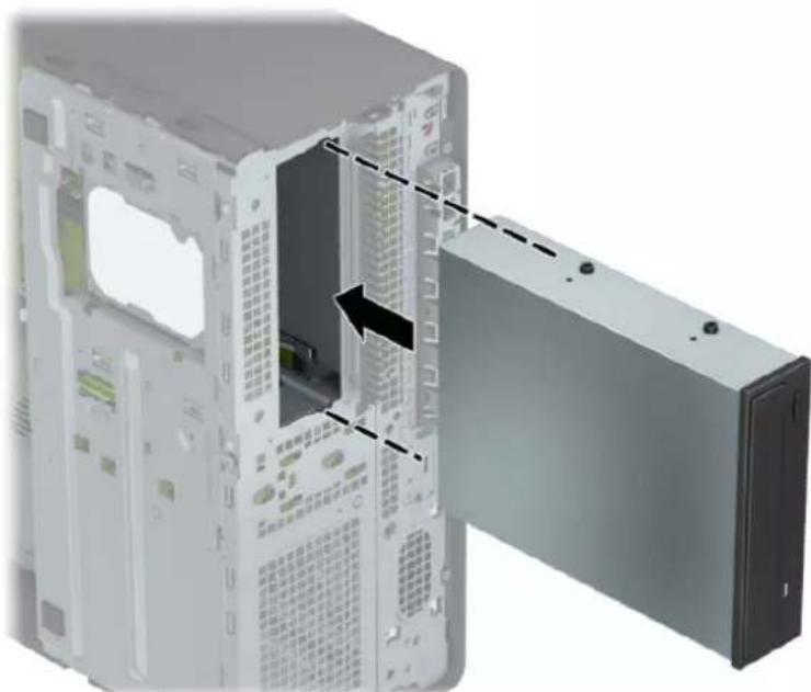 HP EliteDesk 800 G5 - Fjernelse af et 5,25"-drev - 7