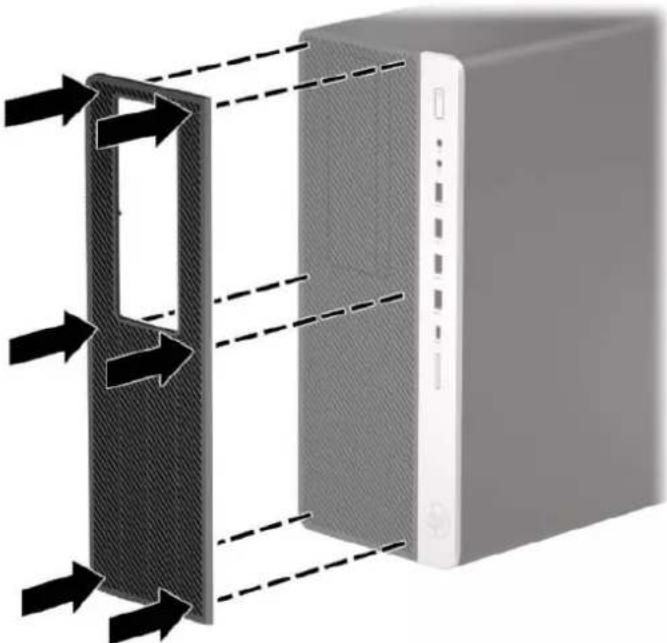 HP EliteDesk 800 G5 - Genmontering af frontdækslet - 3