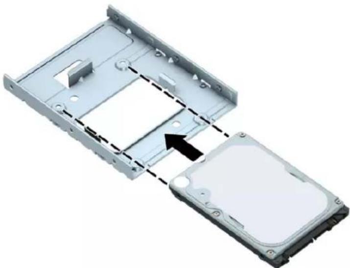 HP EliteDesk 800 G5 - Sådan installeres en 3,5" harddisk - 2