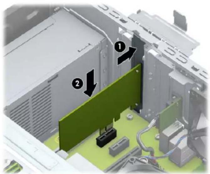 HP EliteDesk 800 G5 - Afmontering eller installering af et udvidelseskort - 10