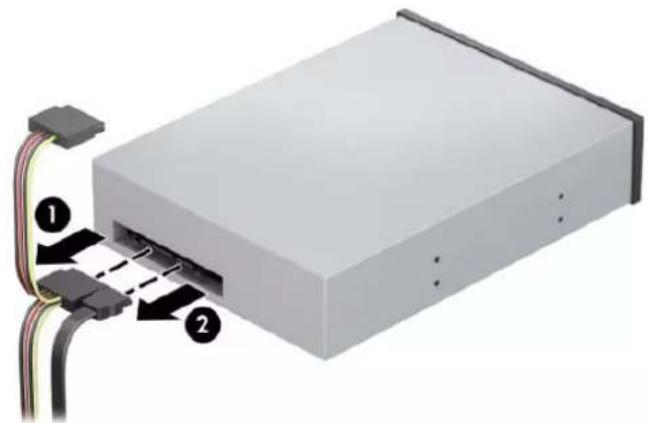 HP EliteDesk 800 G5 - Fjernelse af et 5,25"-drev - 3