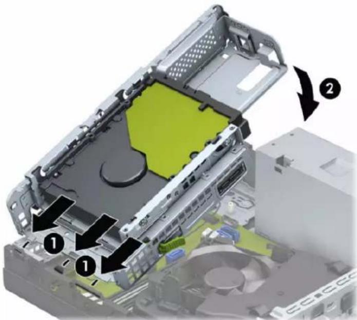 HP ProDesk 600 G5 - Afmontering og installation af M.2 SSD-lagerkort - 5