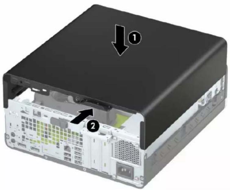 HP ProDesk 600 G5 - Afmontering af computerens adgangspanel - 2
