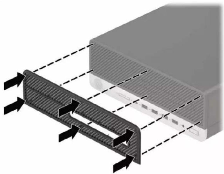 HP ProDesk 600 G5 - Genmontering af frontdækslet - 3