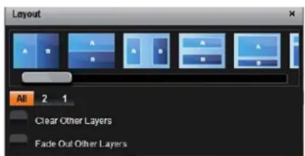 Layout All 2 1 Clear Other Layers Fade Out Other Layers