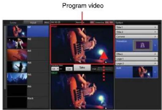 Program video Project 04:10:25 Audio Timeline Timeline Action Title 1 Title 2 Camera Translation Effect Length 1 Length 2 OK