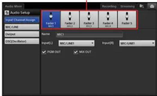 Audio Setup Input Channel Assign MIC/LINE Output OSC(Oscillator) Name MIC1 Input(L) MIC/LINE1 PGM OUT MIC2 MIC3 MIC4 MIC5 MIC6 MIC7 MIC8 MIC9 MIC10 MIC11 MIC12 MIC13 MIC14 MIC15 MIC16 MIC17 MIC18 MIC19 MIC20 MIC21 MIC22 MIC23 MIC24 MIC25 MIC26 MIC27 MIC28 MIC29 MIC30 MIC31 MIC32 MIC33 MIC34 MIC35 MIC36 MIC37 MIC38 MIC39 MIC40 MIC41 MIC42 MIC43 MIC44 MIC45 MIC46 MIC47 MIC48 MIC49 MIC50 MIC51 MIC52 MIC53 MIC54 MIC55 MIC56 MIC57 MIC58 MIC59 MIC60 MIC61 MIC62 MIC63 MIC64 MIC65 MIC66 MIC67 MIC68 MIC69 MIC70 MIC71 MIC72 MIC73 MIC74 MIC75 MIC76 MIC77 MIC78 MIC79 MIC80 MIC81 MIC82 MIC83 MIC84 MIC85 MIC86 MIC87 MIC88 MIC89 MIC90 MIC91 MIC92 MIC93 MIC94 MIC95 MIC96 MIC97 MIC98 MIC99 MIC100