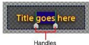 Title goes here Handles