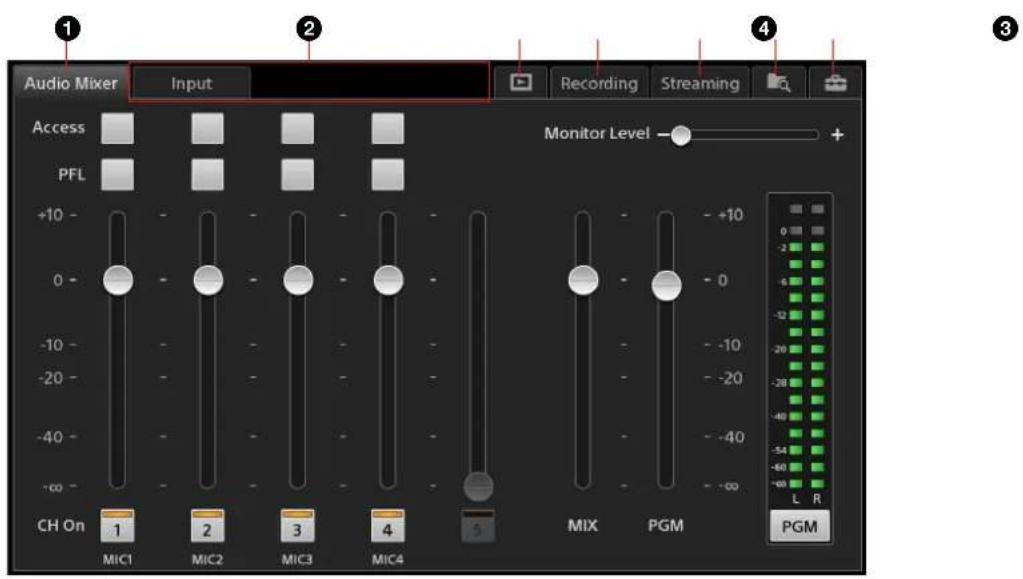 Audio Mixer Input Recording Streaming Access PFL Monitor Level + 0 - - - - - - - - - - - - - - - - - - - - - - - - - - - - - - - - - - - - - - - - - - - - - - - - - - - - - - - - - - - - - - - - - - - - - - - - - - - - - - - - - - - - - - - - - - - - - - - - - - - - -CH On 1 MIC1 2 MIC2 3 MIC3 4 MIC4 5 MIX PGM L R PGM