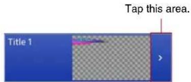 Tap this area. Title 1