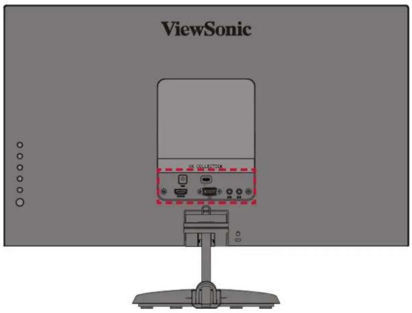 VIEWSONIC VX2485-MHU - Tilslutning af eksterne enheder - VX2485-mhu - 1