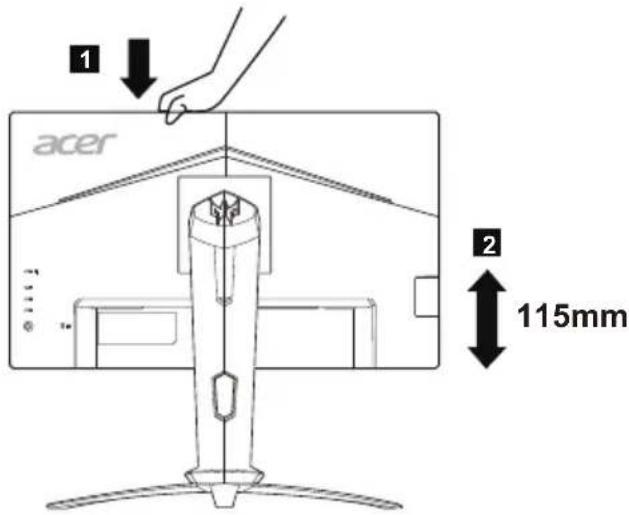 ACER Predator XB253Q - SCREEN POSITION ADJUSTMENT - 2