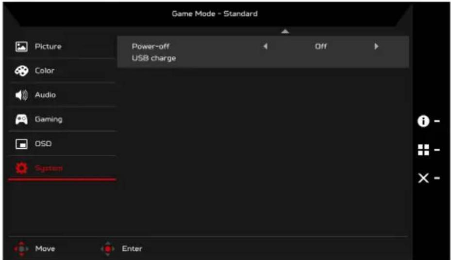 ACER Predator XB253Q - Adjusting the System - 2