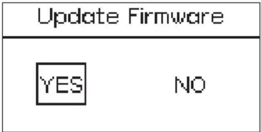 Update Firmware YES NO