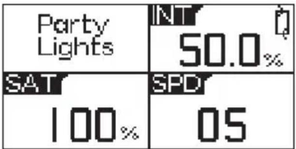 Party Lights SAT 100% INT 50.0% SPD 05