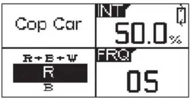 Cop Car 50.0% R+B+W R B FRQ 05