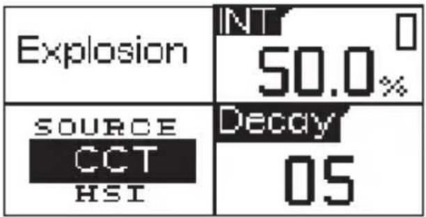 Explosion INT 50.0% SOURCE CCT HSI Decay 05