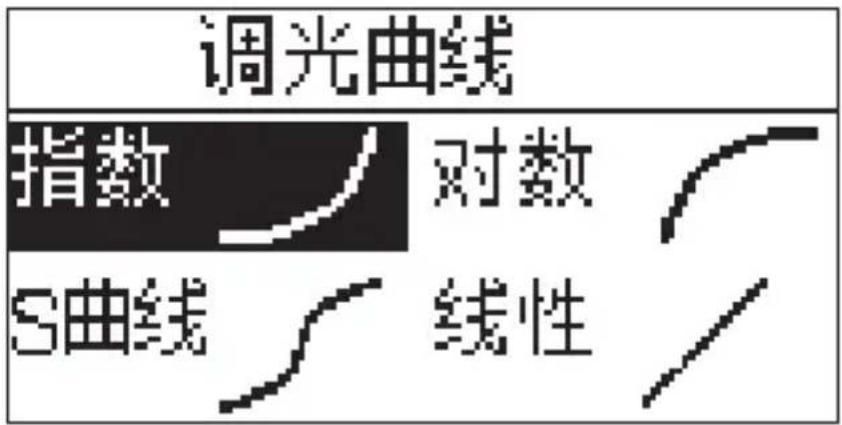 调光曲线 指数 对数 S曲线 线性