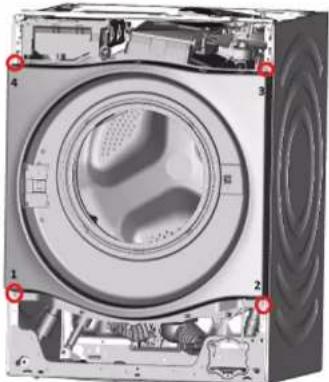 BOSCH WDU28512 - Remover a vedação da porta - 5