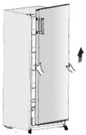 GORENJE R4142PW - ÆNDRING AF DØRENS HÆNGSLING - 12
