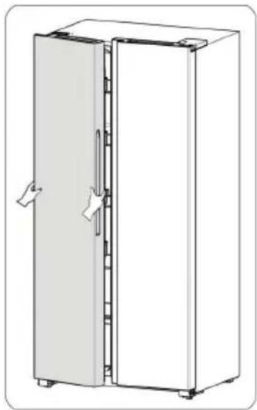GORENJE NRS8182KX - Afmontering af døre - 4
