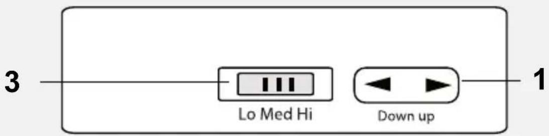 3 Lo Med Hi Down up 1