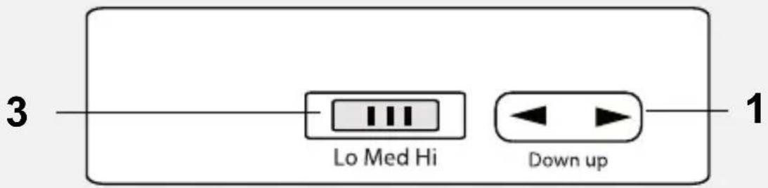 3 Lo Med Hi Down up 1