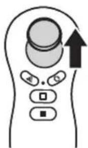 Diagram illustrating a biological or medical process with labeled components and an upward arrow indicating direction.