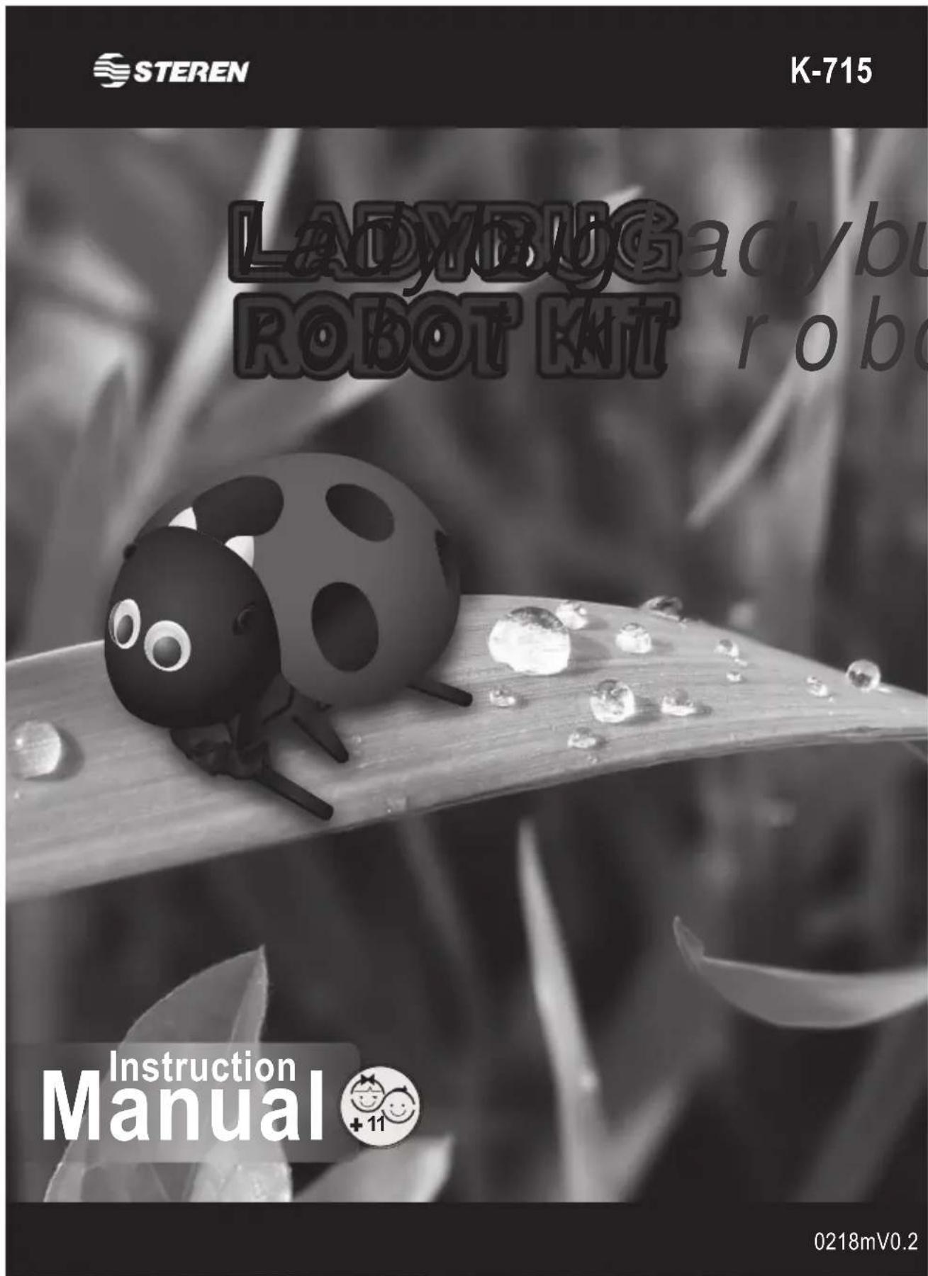 STEREN K-715 LADYBUGadybu ROBOT KATT Instruction Manual +11 0218mV0.2
