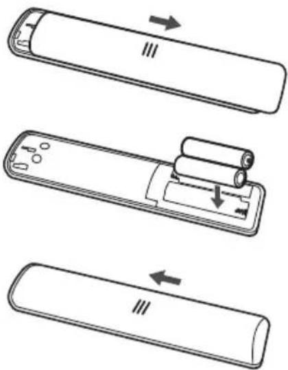 TCL 75EB600 - llægning af batterier - 1