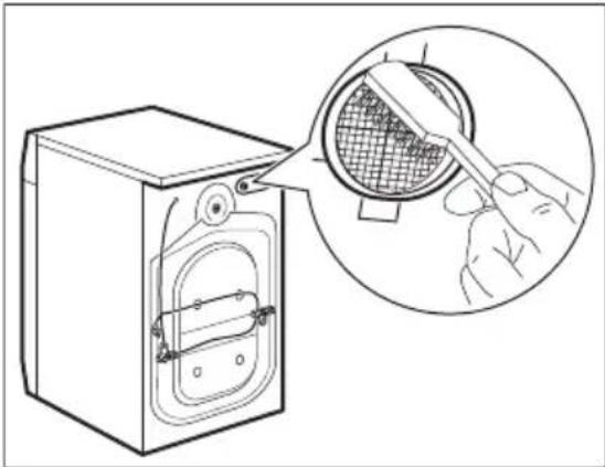AEG L6FBI147P - Cleaning the inlet hose and the valve filter - 3