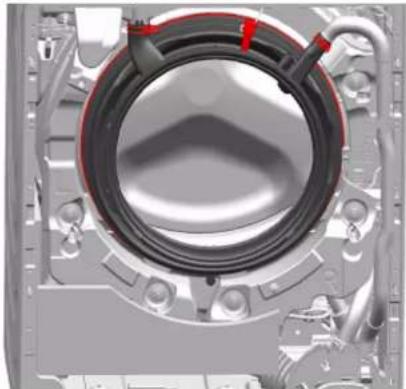 3D rendering of a mechanical component with concentric rings and mounting flanges (no visible text or symbols)