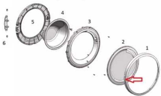 SIEMENS WI14W442 - Az ajtózsanér eltávolítása - 1