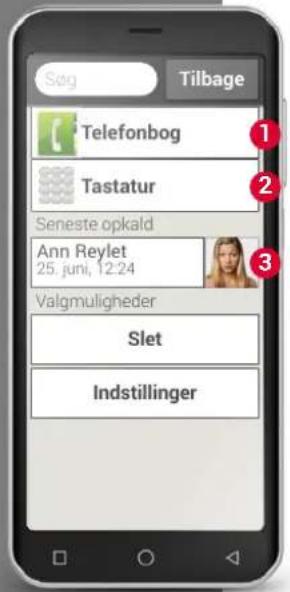 Søg Tilbage Telefonbog Tastatur Seneste opkald Ann Reylet 25. juni, 12:24 Valgmuligheder Slet Indstillinger
